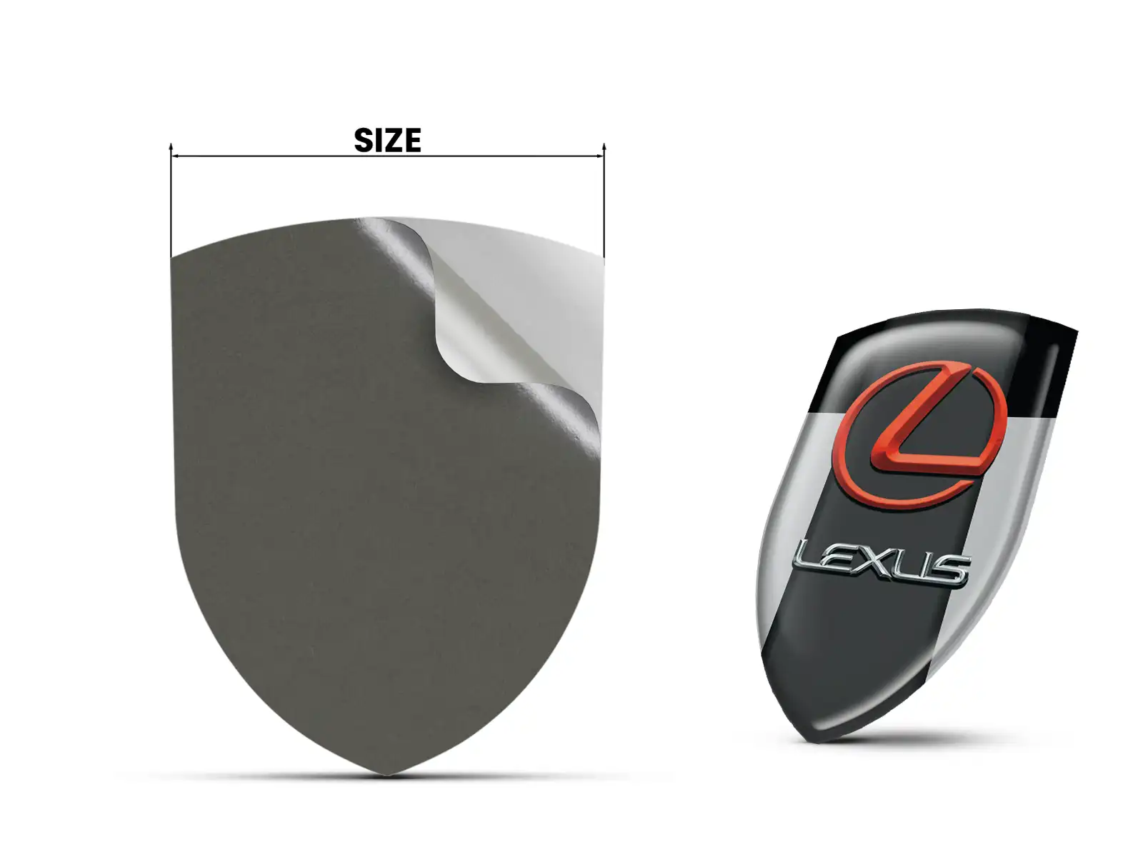 Lexus Wasserfestes Etikett Premium Minimal Professionell